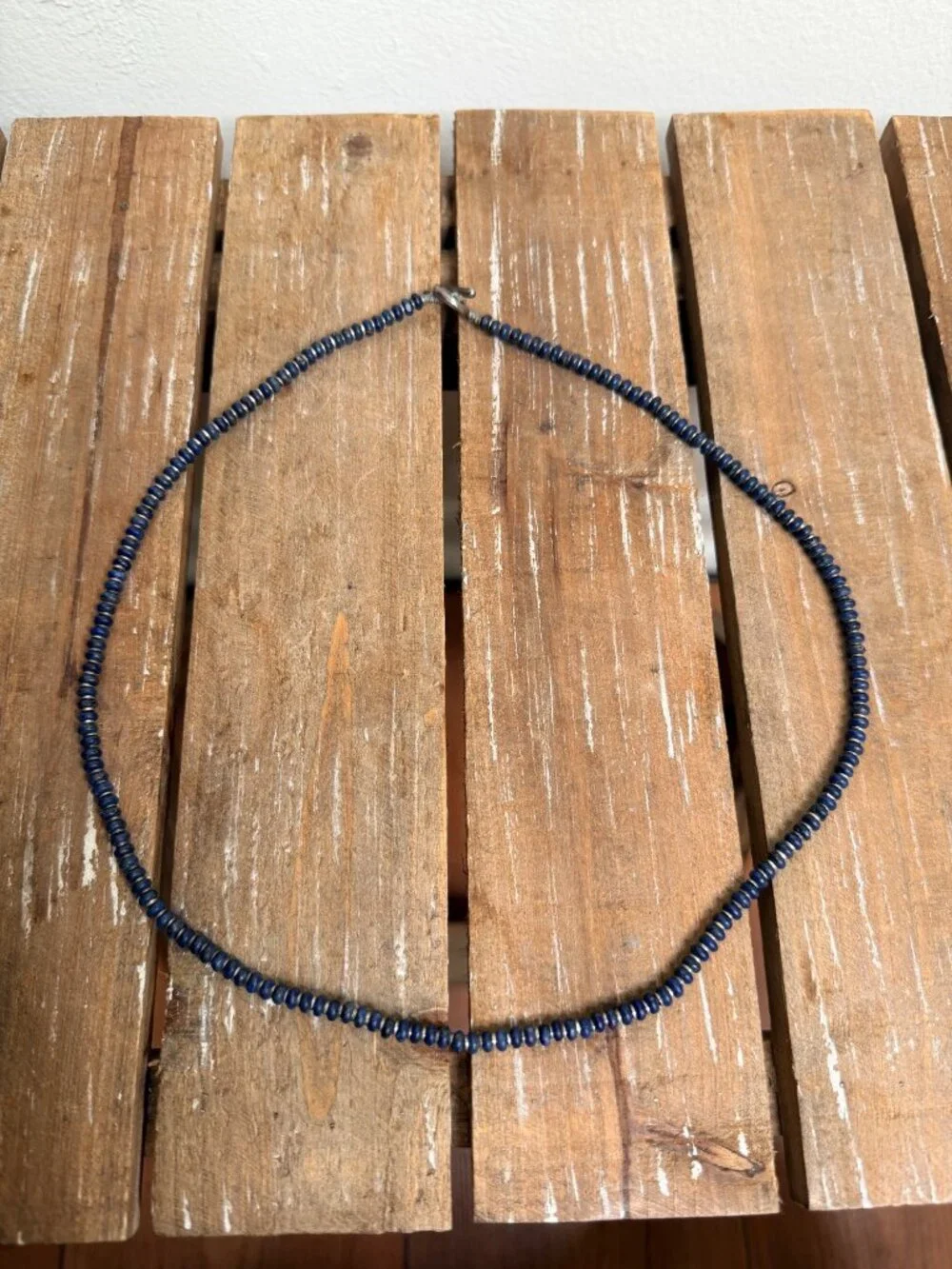 M.Cohen Blue Stone Sterling Silver Convertible Necklace / Multi-Wrap Bracelet
